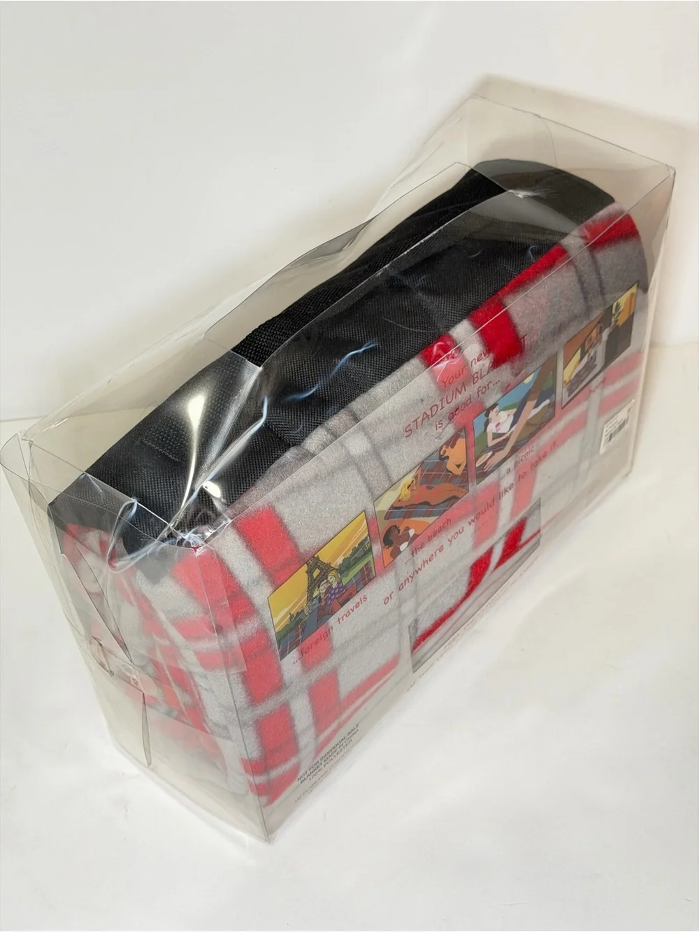 Vintage Liz Claiborne Plaid Stadium Blanket 80” x 64”